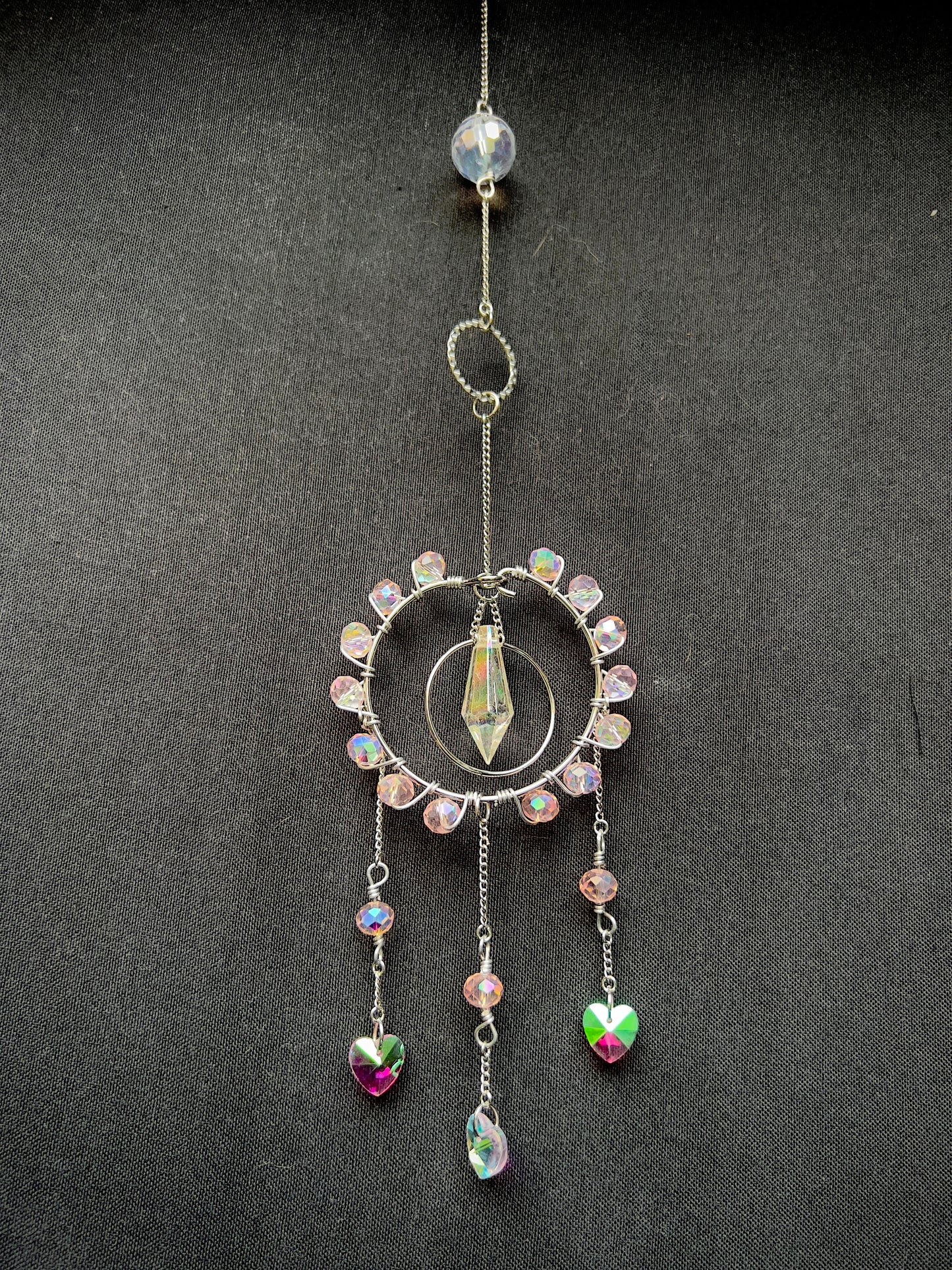 Charm - Cutesy Crystal Heart - CLICK FOR VARIATIONS