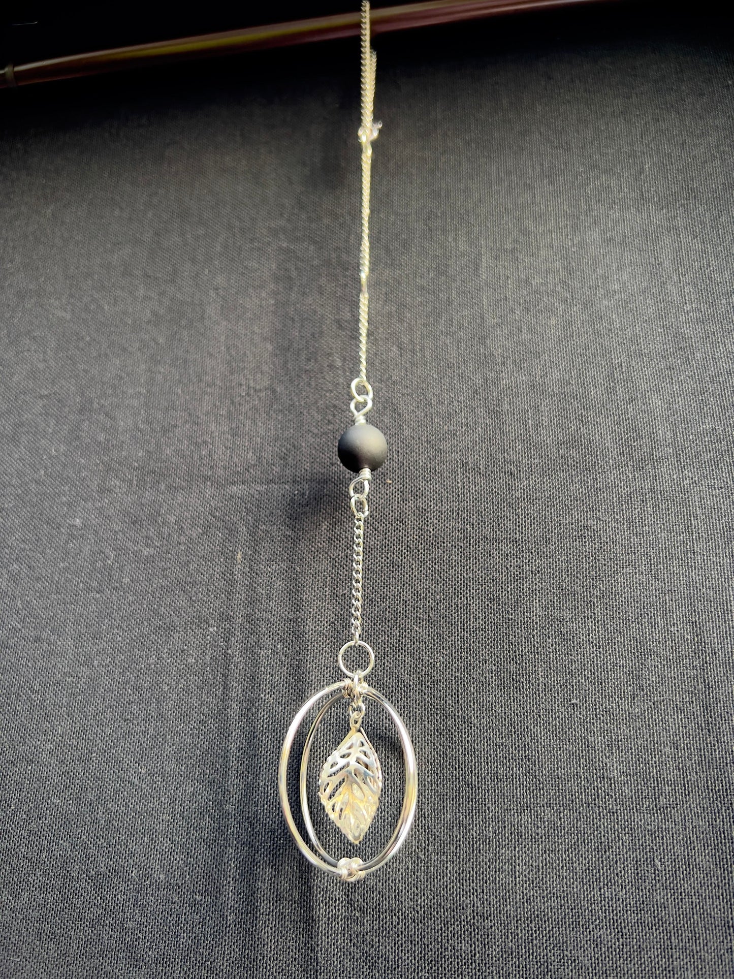 Mini Charm - Silver Leaf