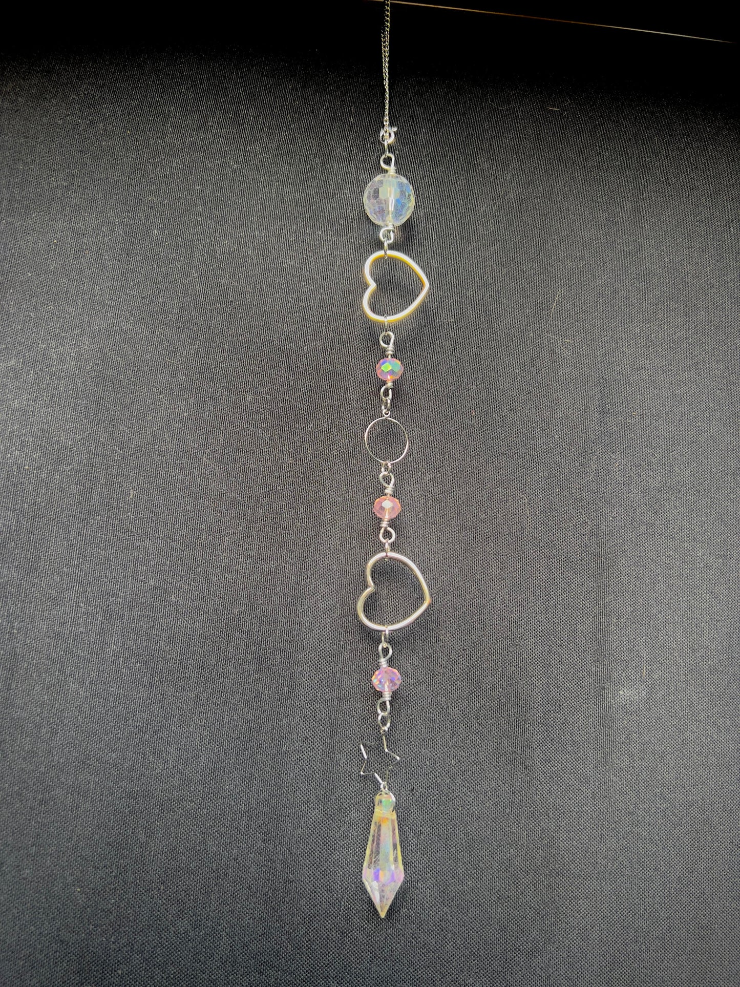 Column Charm - Cutesy Silver Heart - CLICK FOR VARIATIONS